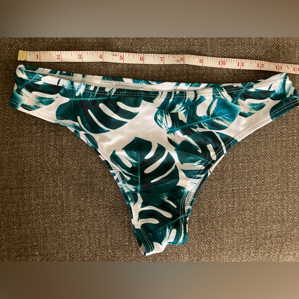 Green Palm Bikini Bottom‎ size Small - Picture 4 of 5